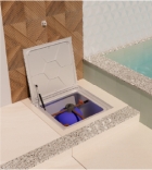 Tampão 80x80 Articulado Com Amortecedor Grelha Invisível Gda
