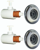 BICO JATO HIDROMASSAGEM PRATIC EM INOX SODRAMAR 50MM 2 PEÇAS