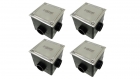 4 Caixa De Passagem Com Tampa Inox Sodramar