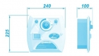 KIT SAUNA CL 12KW (BIF) + COMANDO ANALOGICO