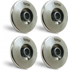 BICO JATO HIDROMASSAGEM PRATIC FLAT EM INOX 316 SODRAMAR 50MM 4 PEÇAS