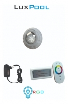 KIT 1 LED 9W LUXPOOL + FONTE 2A + CONTROLADOR LUXPOOL 180