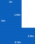 Lona Termica Para Piscina Thermocap 10x8,10 (pronta Entrega)