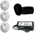 KIT 3 LED 9W LUXPOOL + FONTE 3A + CONTROLADOR LUXPOOL 72W S/ BOMBA
