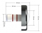 KIT 3 REFLETOR 6W RGB PREMIUM THOLZ CABO 2M