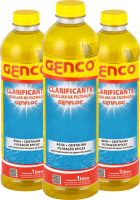 Kit 3 Clarificante E Auxilitar De Filtração Genfloc Piscinas
