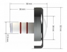 KIT ILUMINAÇão COMPLETO 5 LED 6W RGB THOLZ CABO 20M