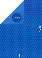 Capa Lona Térmica Piscina 12x8 300 Micras 8x12 Thermocap