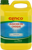 2 Galão Algicida De Choque 5 Litros Genco Limpeza Agua Verde