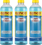 3 Limpa Bordas Para Piscinas Desengordurante Genco 1 Litro