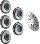 1 Aspiração 1 Nível 3 Retorno Pratic 1 Ralo fundo Inox
