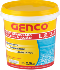 Balde De Cloro Granulado 3 Em 1 Piscina Genco 2,5kg