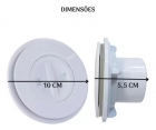 Dispositivo De Aspiração Slim Fibra Abs Piscina