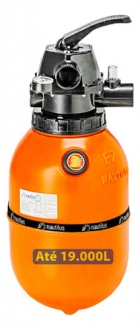 Filtro de Areia Nautilus F280P 6 Vias Piscinas até 24.000L