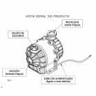 Motobomba Centrífuga Náutica 1cv Monofásica 127/220v IP68