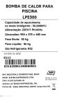 Bomba de Calor Inverter 30.000 btus 8,79 KW - Luxpool com Wi-fi