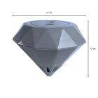 Clorador Flutuante Silver Diamond Cinza Prateado