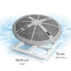 Kit 2 Ralos Seguran&ccedil;a 15 X 15 Tampa Fsb Sodramar Base Abs