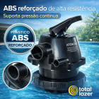 Válvula Nautilus Bip. Rosq C/Manômetro F350p 1.1/2" ABS