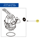 Válvula Nautilus Bip. Rosq C/Manômetro F350p 1.1/2" ABS