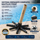 Sistema Drenante Completo da Crepina F550P Nautilus Original