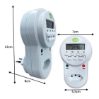 Temporizador Digital Elcon TE30 Bivolt 10A 2200W Program&aacute;vel