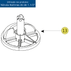 Distribuidor Valv. Bip.1.1/2 C/Junta Veda&ccedil;&atilde;o Nautilus