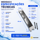 Degrau Inox Com Ponteira ABS Stylus