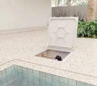 Tampão 80x80 Articulado Com Amortecedor Grelha Invisível Rebaixado Gda Branco