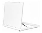 Tampão 80x80 Articulado Com Amortecedor Grelha Invisível Rebaixado Gda Branco