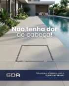 Tampão 80x80 Articulado Com Amortecedor Grelha Invisível Rebaixado Gda Branco