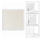 Tampão Casa Máquinas 90x90 Rebaixada Articulada Invisível Gda Cor Branco Brilho
