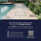 Tampão Casa Máquinas 90x90 Rebaixada Articulada Invisível Gda Cor Branco Brilho