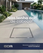 Tampão Casa Máquinas 90x90 Rebaixada Articulada Invisível Gda Cor Branco Brilho