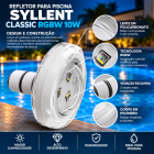 Refletor Para Piscinas Syllent Classic ABS Rgbw 10w