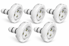 Kit 5 Refletores Para Piscinas Syllent Classic ABS Rgbw 10w