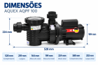 MOTOBOMBA AQPF-100 1CV - 110-254V 50/60HZ W01 CB