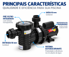 MOTOBOMBA AQPF-100 1CV - 110-254V 50/60HZ W01 CB