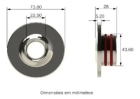 4x DISPOSITIVO RETORNO FIXO INOX 316 PREMIUM - GLOBAL