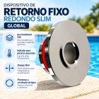 4x DISPOSITIVO RETORNO FIXO INOX 316 PREMIUM - GLOBAL
