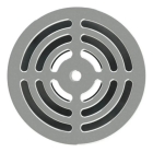 2x Dispositivo Dreno Lateral Redondo Inox Global P/ Piscinas