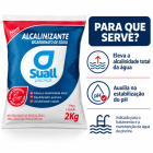 5xElevador Alcalinidade Para Piscina Suall 2kg Alcalinizante