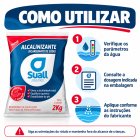 5xElevador Alcalinidade Para Piscina Suall 2kg Alcalinizante