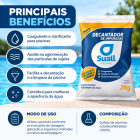 3x Sulfato De Alumínio Suall 2kg Decantador Impurezas